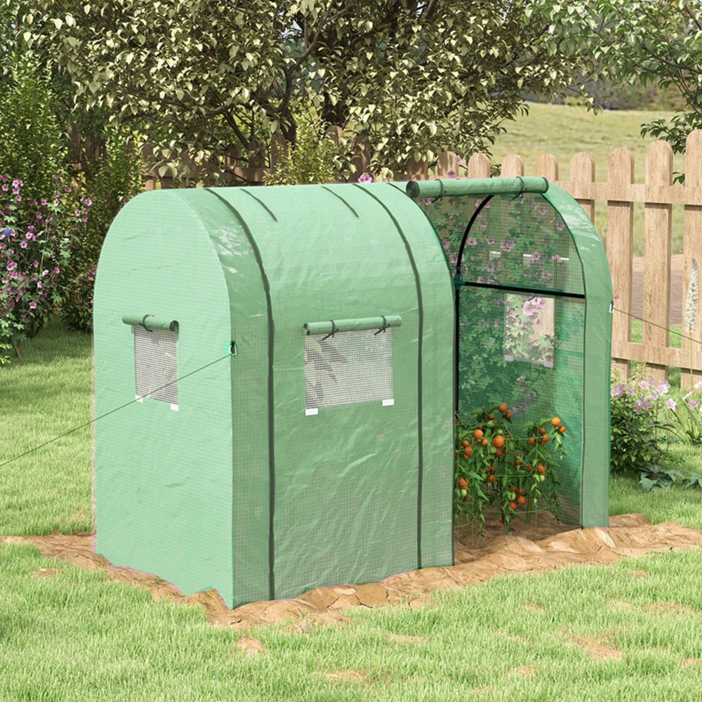 Outsunny Green PE 3 x 6ft Tomato Greenhouse Image 2