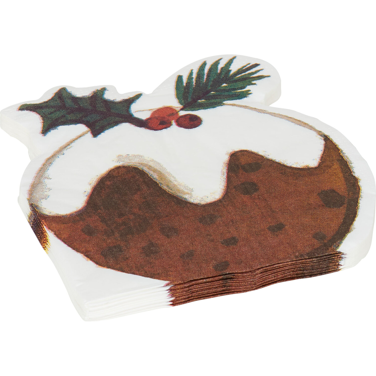 Set of 20 Santa or Pudding Napkins - Multicolour Image 6