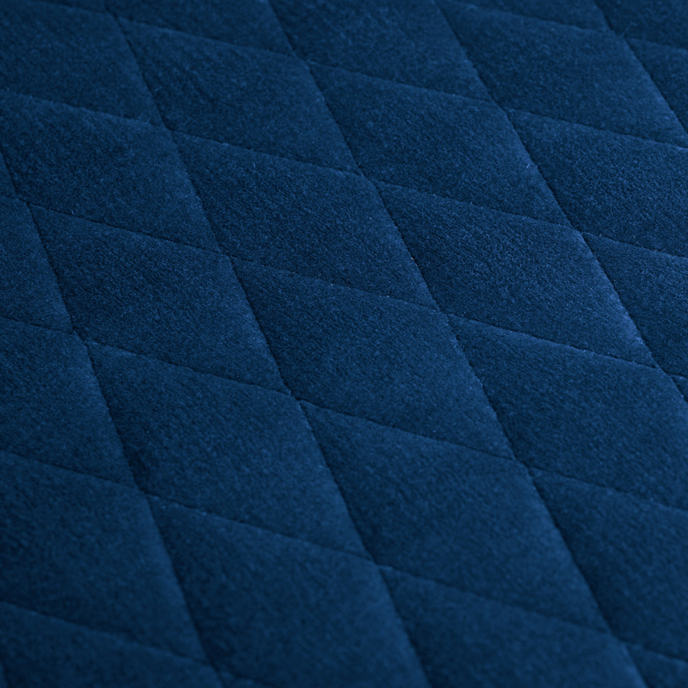 Julian Bowen Luxe Set of 2 Blue Velvet Dining Chair Image 8