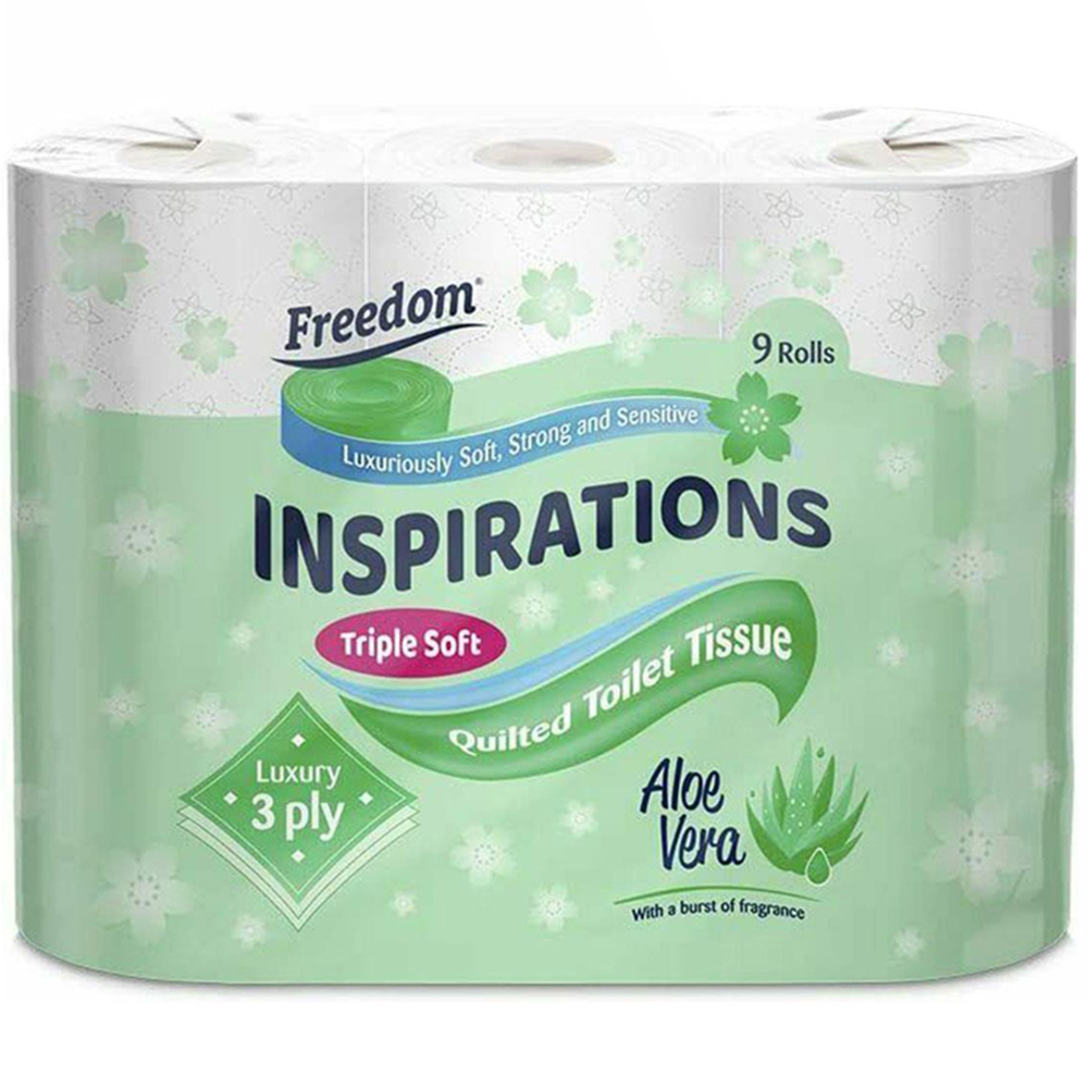 Freedom Aloe Vera Toilet Paper 3 Ply with Kitchen Towel 24 Rolls 2 Ply Image 6