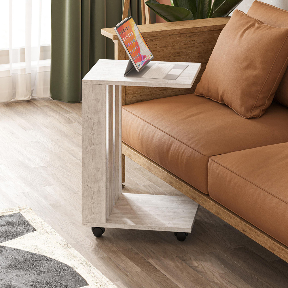 Decortie Edi Ancient White C Sofa Table Image 5
