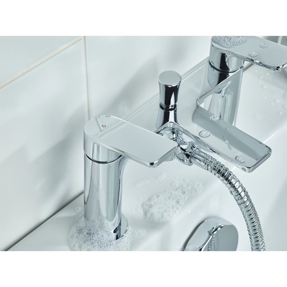 Bristan Frammento Chrome Bath Shower Mixer Tap with Handset Image 3