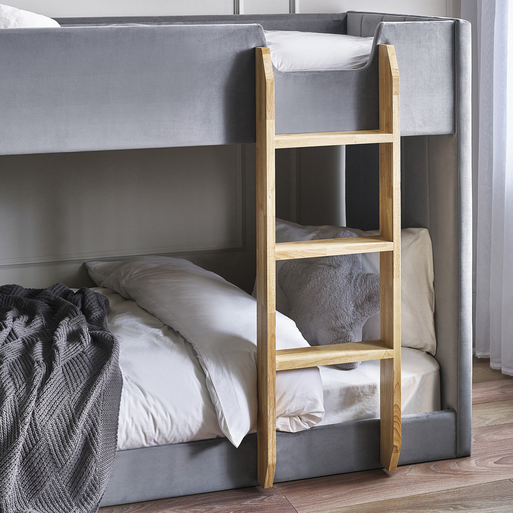 Julian Bowen Daytona Grey Velvet Bunk Bed Image 6
