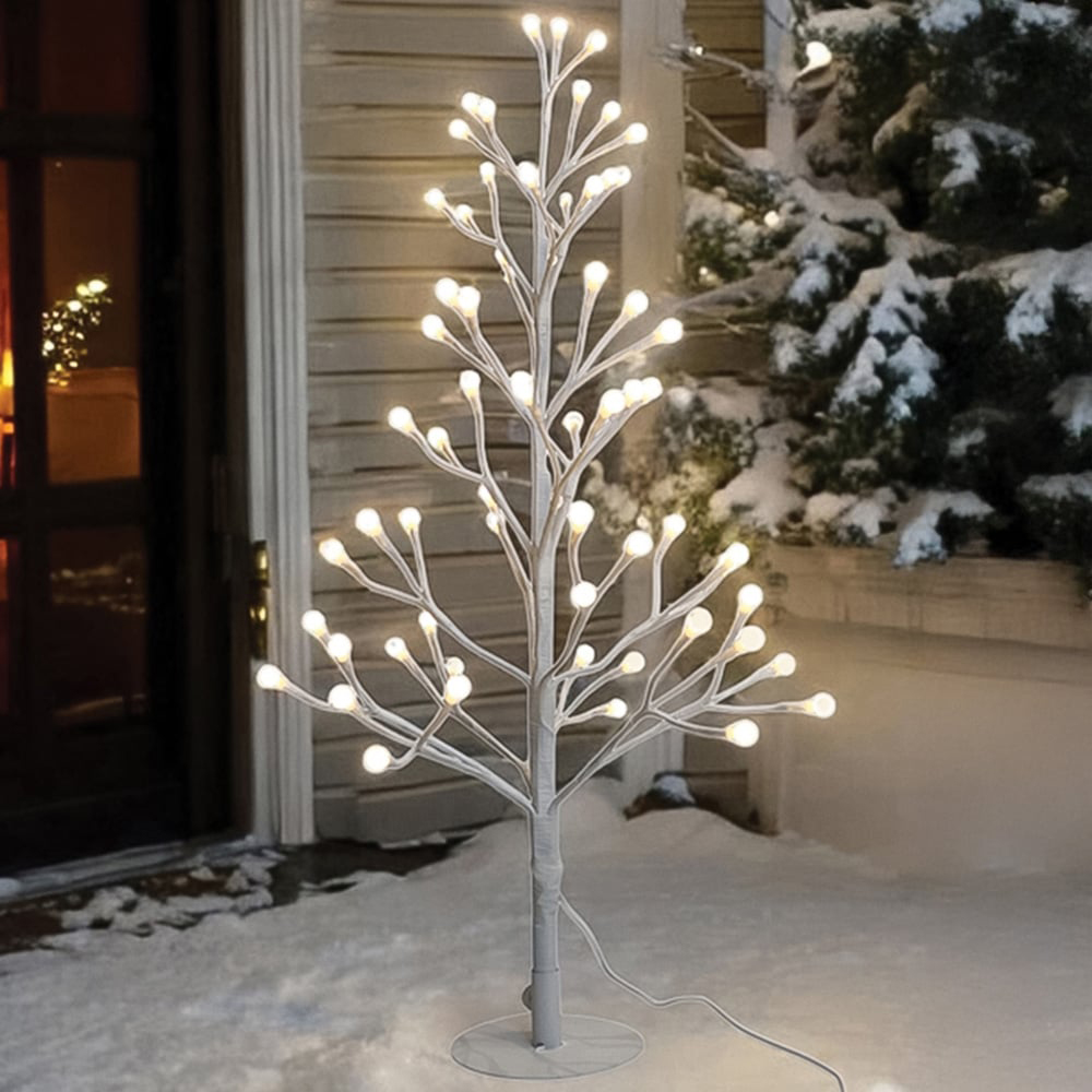 Xmas Haus 200 Warm White and White Micro LED Pre-Lit Artificial Christmas Tree 6ft Image 2