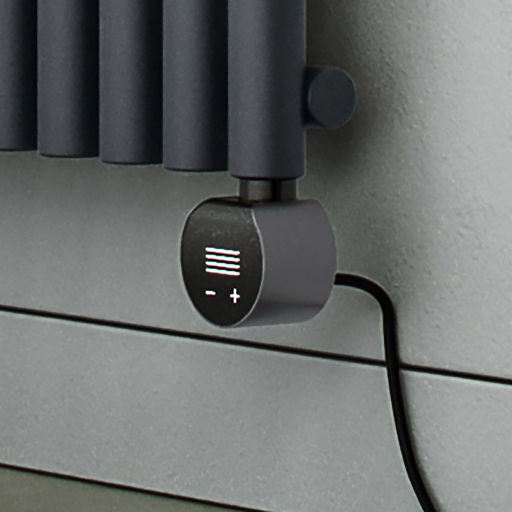 Terma VEO Smart Raw Metal and Black Heating Element Image 4