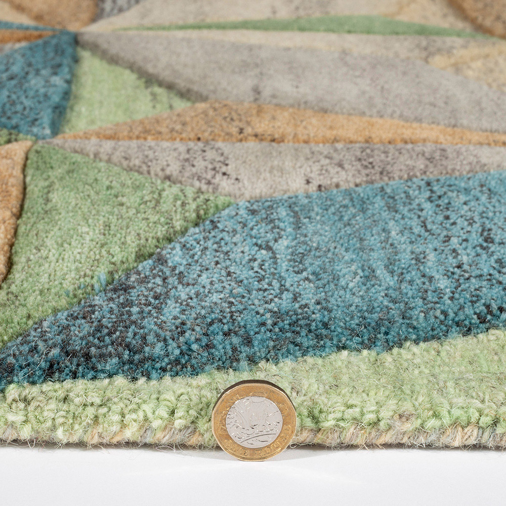 Esselle Home Lilianna Embossed Wool Rug 160 x 230cm Image 5