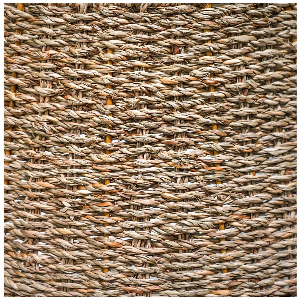 Ivyline Seagrass Artisanal Handwoven Foldable Square Christmas Tree Skirt 60cm Image 5