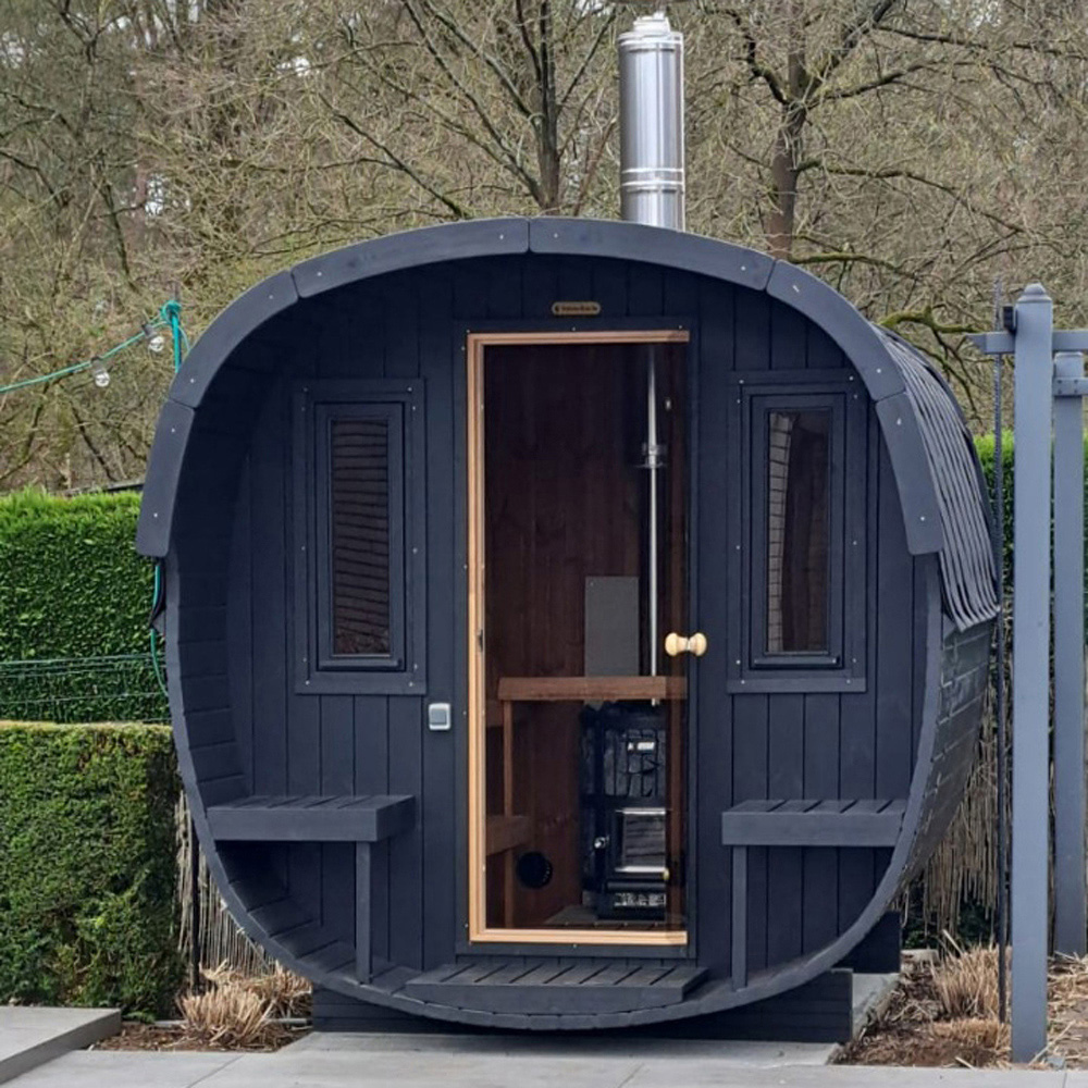 Stjarna Icon 292 Black Thermowood Outdoor Sauna 7.5 x 9.5ft Image 6