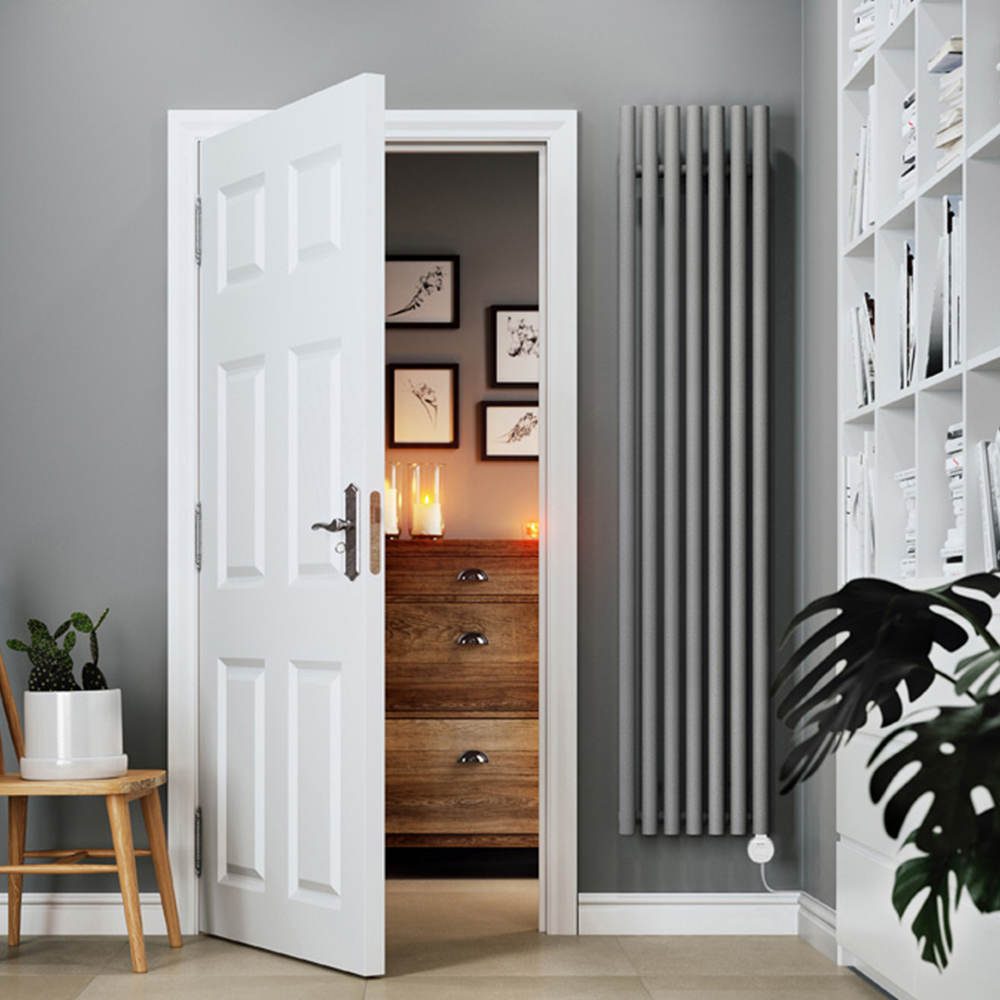 Terma Rolo-Room E Wi-Fi Salt n Pepper Electric Radiator 800W 1800 x 370mm Image 2
