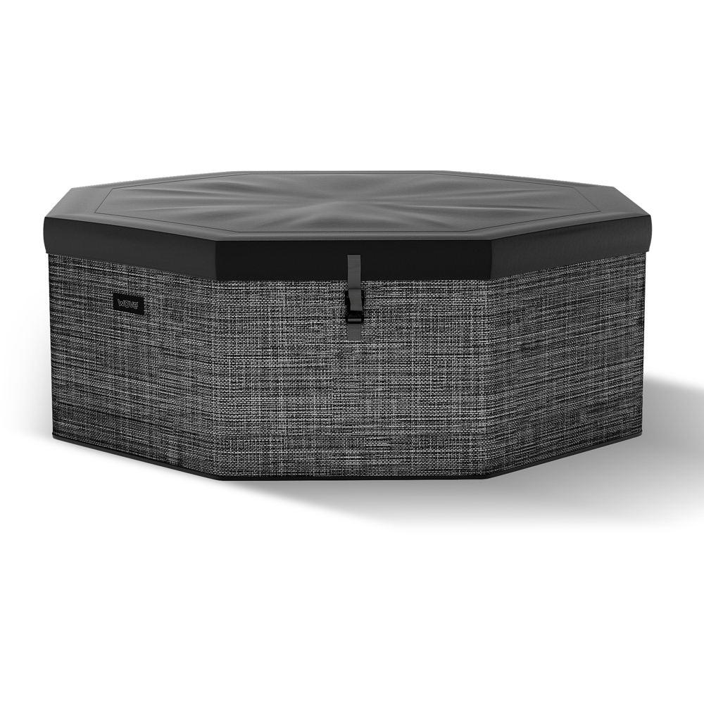 Wave Como 6 Person Octagon Flint Rattan Hot Tub Spa Image 5