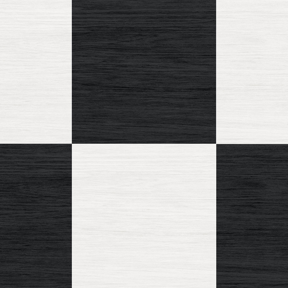 Floorpops Lawrence Black and White Peel and Stick Floor Tile 30.48 x 30.48cm 10 Pack Image 2