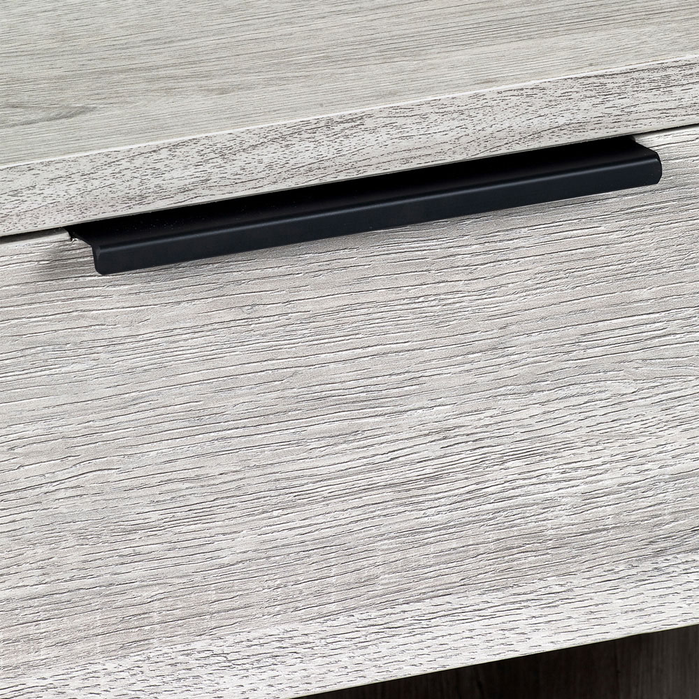 Julian Bowen Bali Single Drawer Grey Oak Bedside Table Image 6