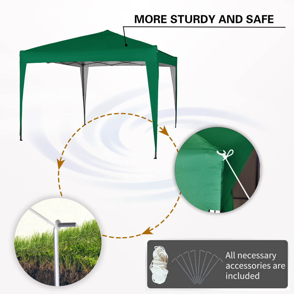Green Pop Up Outdoor Gazebo 3 x 3m Image 6