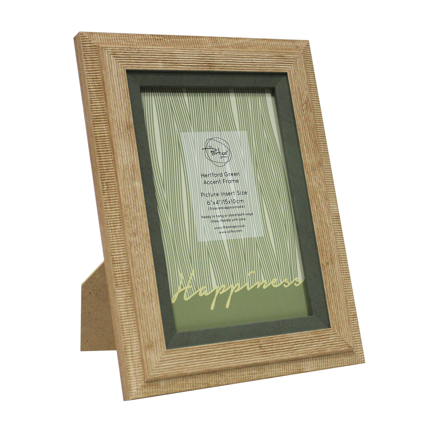 Hertford Green Accent Frame - Natural / 6x4in Image 2