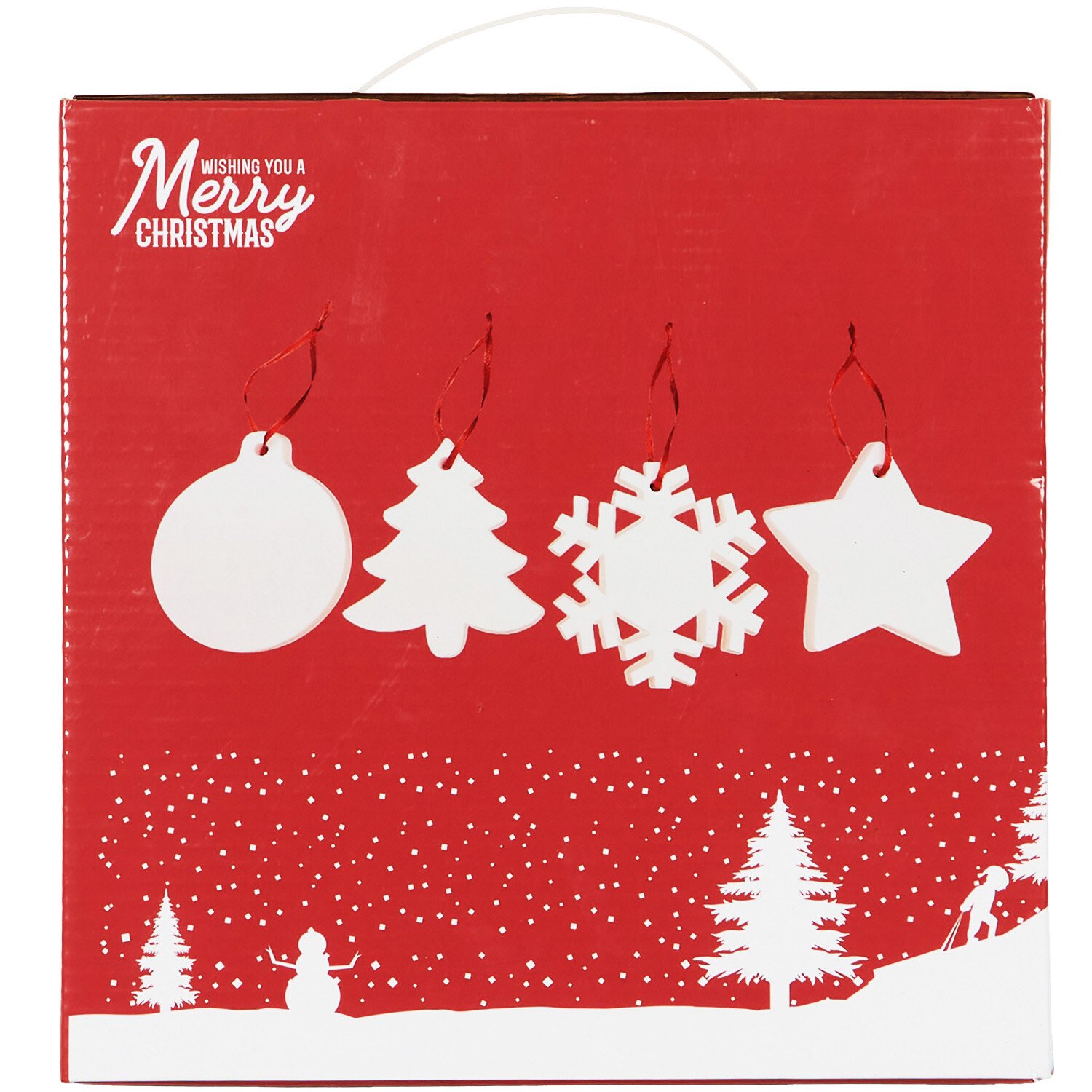 Plain Ceramic Ornament Pack - White Image 1