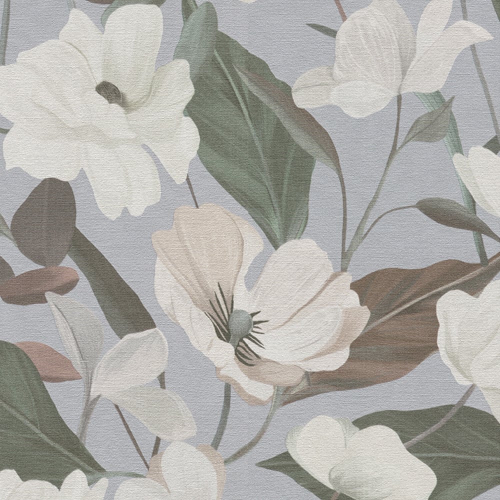 Erismann Fairy Blossom Grey Wallpaper Image 1