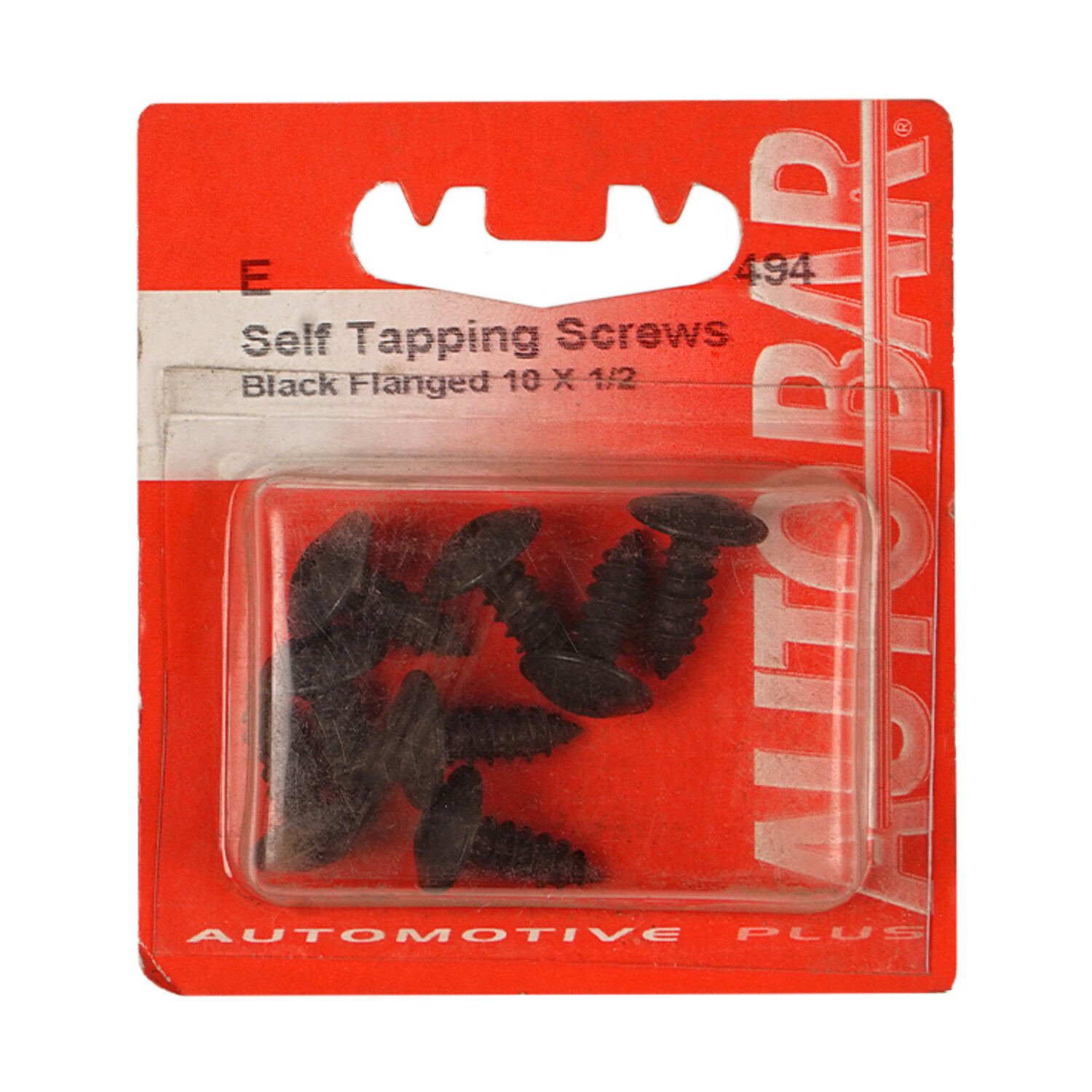 Autobar 0.5 inch Black Flanged Self Tapping Screws 8 Pack Image