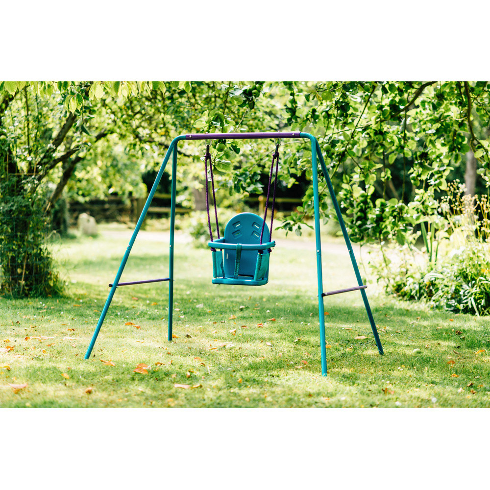Plum Play Purple and Teal 2 in 1 Swing Set Image 5