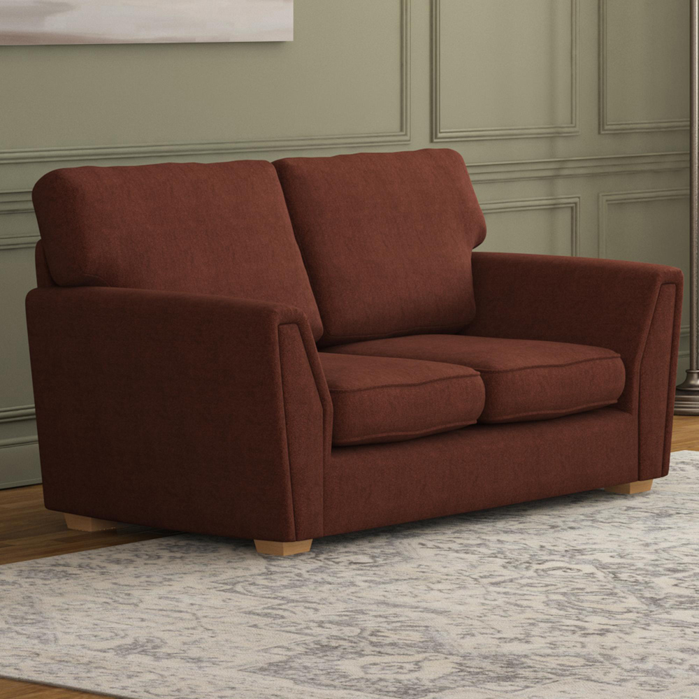 Wendleberry 5 Seater Brick Venice Fixed Back Sofa Set Image 4