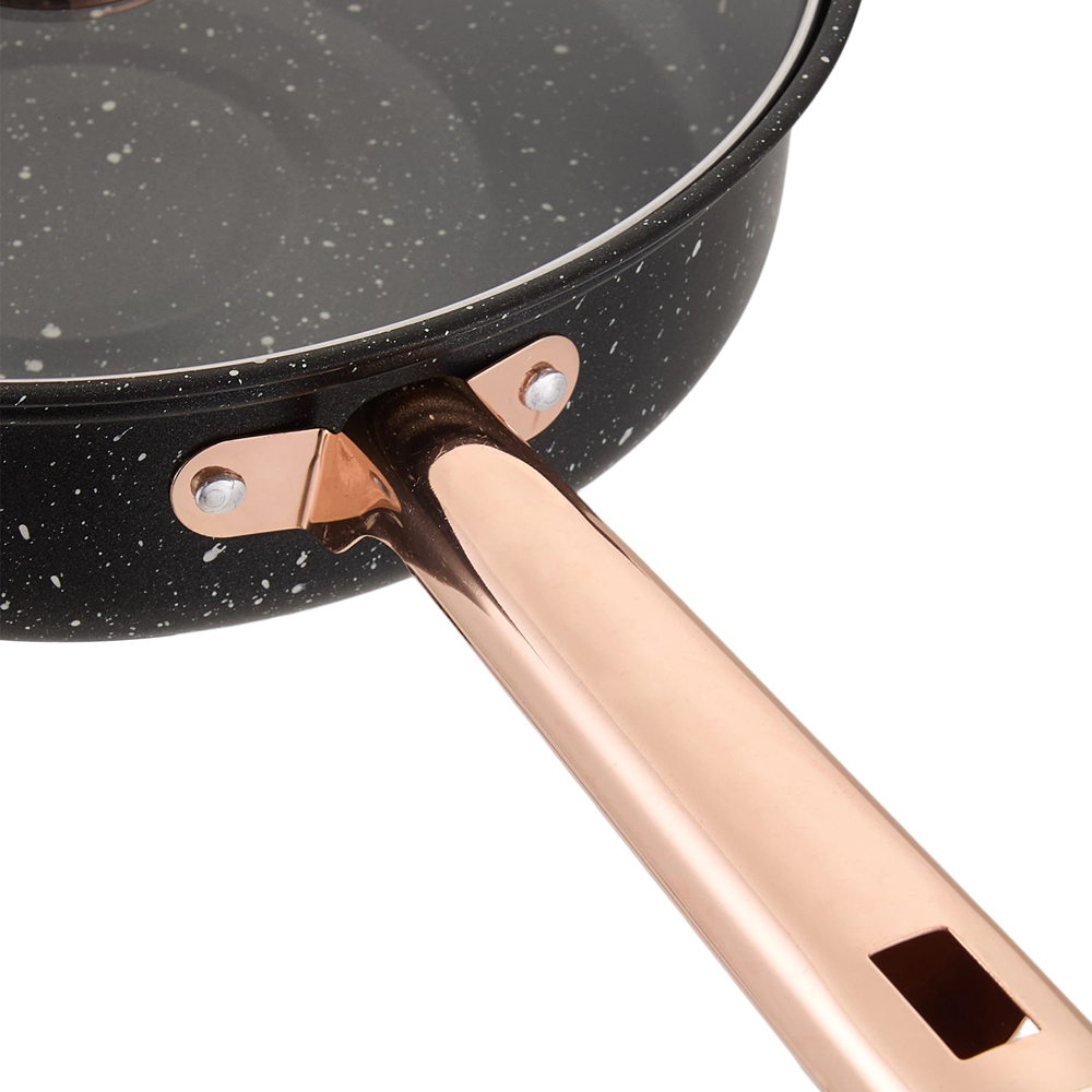 Living and Home 12 Piece Stainless Steel Non-Stick Cookware Set Image 5