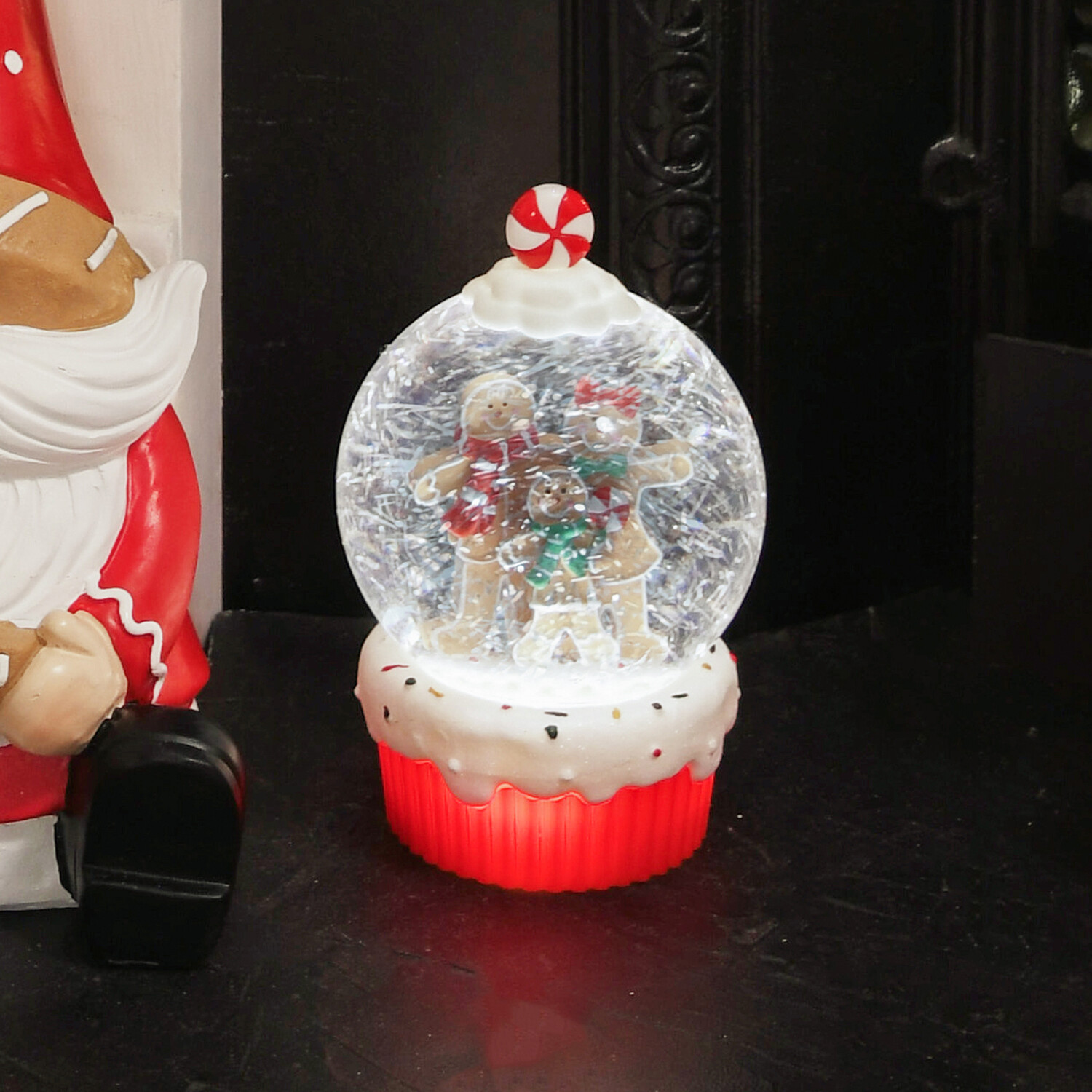 Gingerbread LED Glitter Spinner Image 8