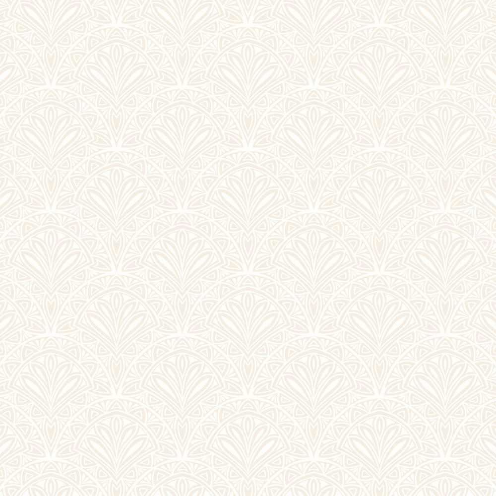 Hoopla Walls Elegance Ditsy Deco Fan Linen Wallpaper Image 1