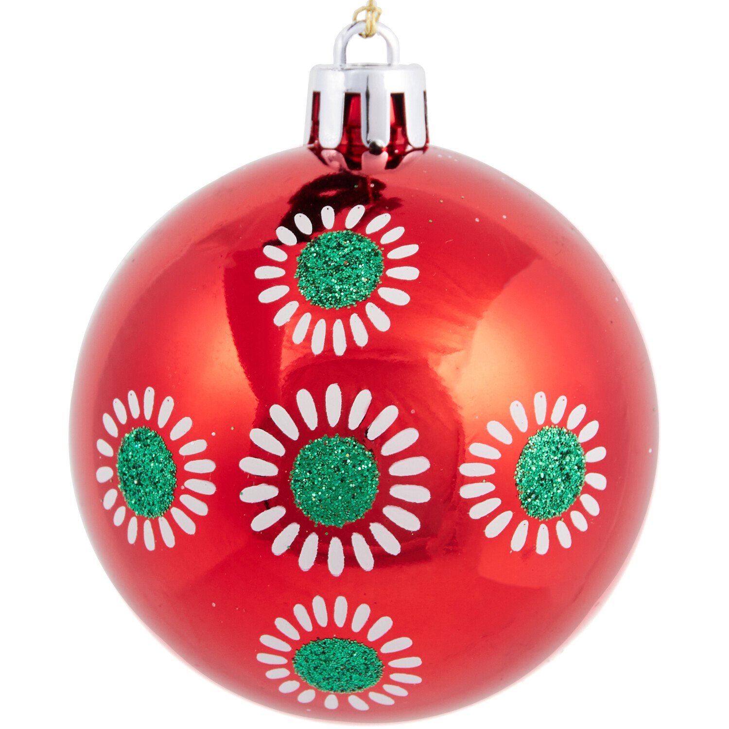 Pack of 100 Candy Cane Lane Baubles Red Image 12