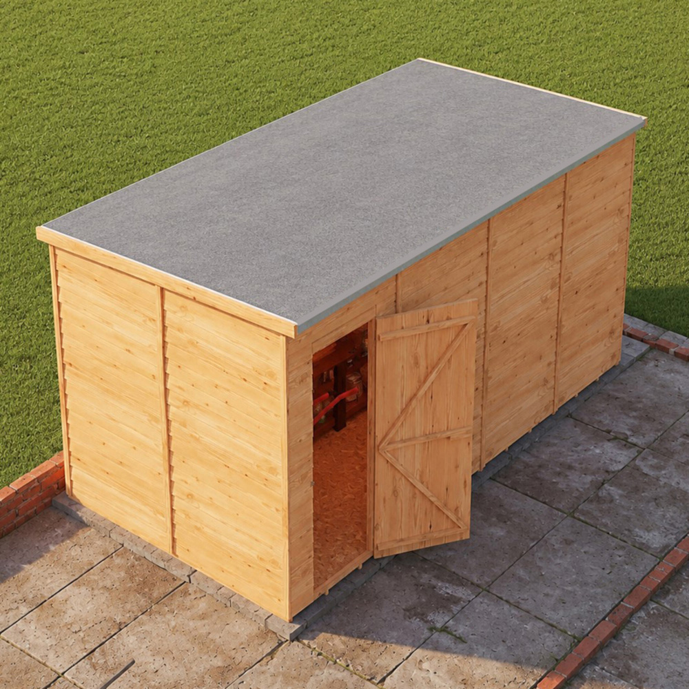 Shire GB Garden Value 16 x 6ft Overlap Pent Garden Shed Image 5