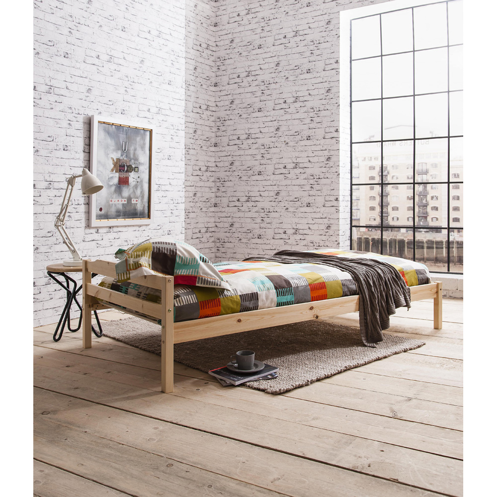 Noa and Nani Sussex Single Natural Pine Bed Frame | Homebase