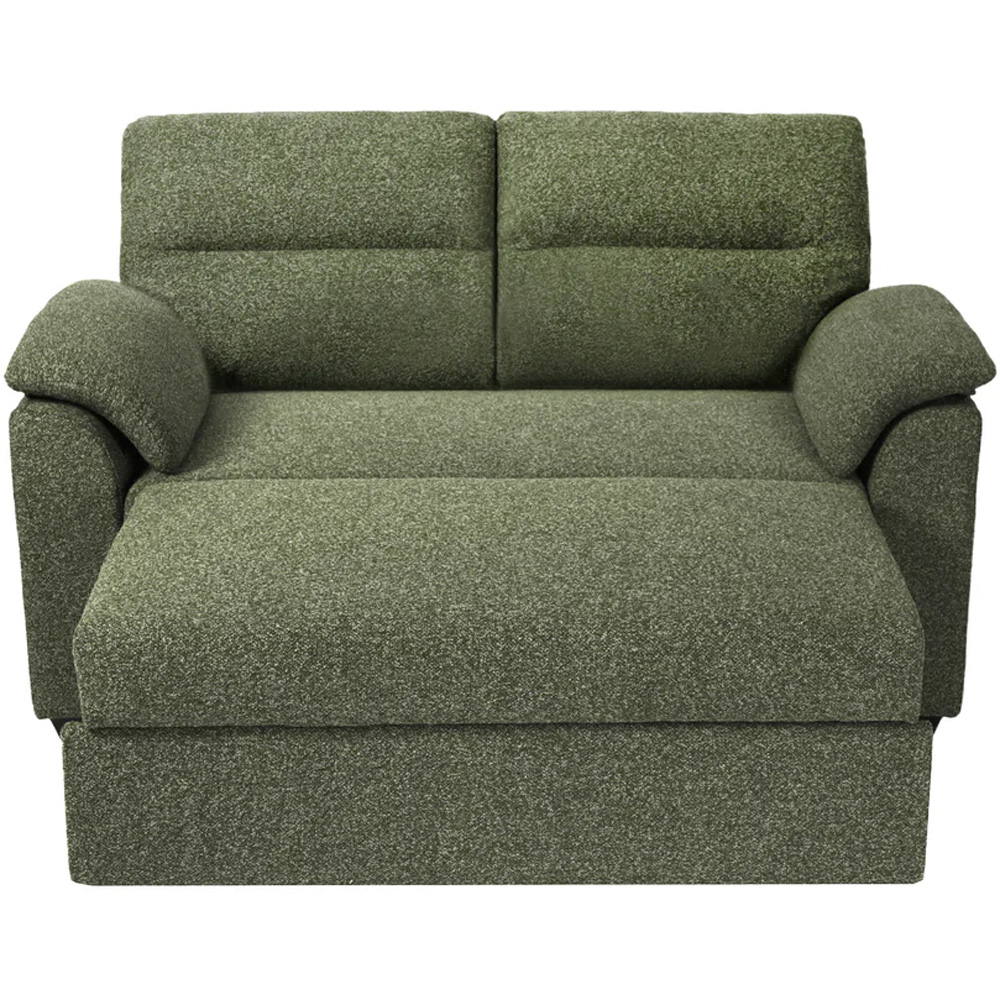 HGD Tivoli 2 Seater Luxury Boucle Green Pull out Sofa Bed | Homebase