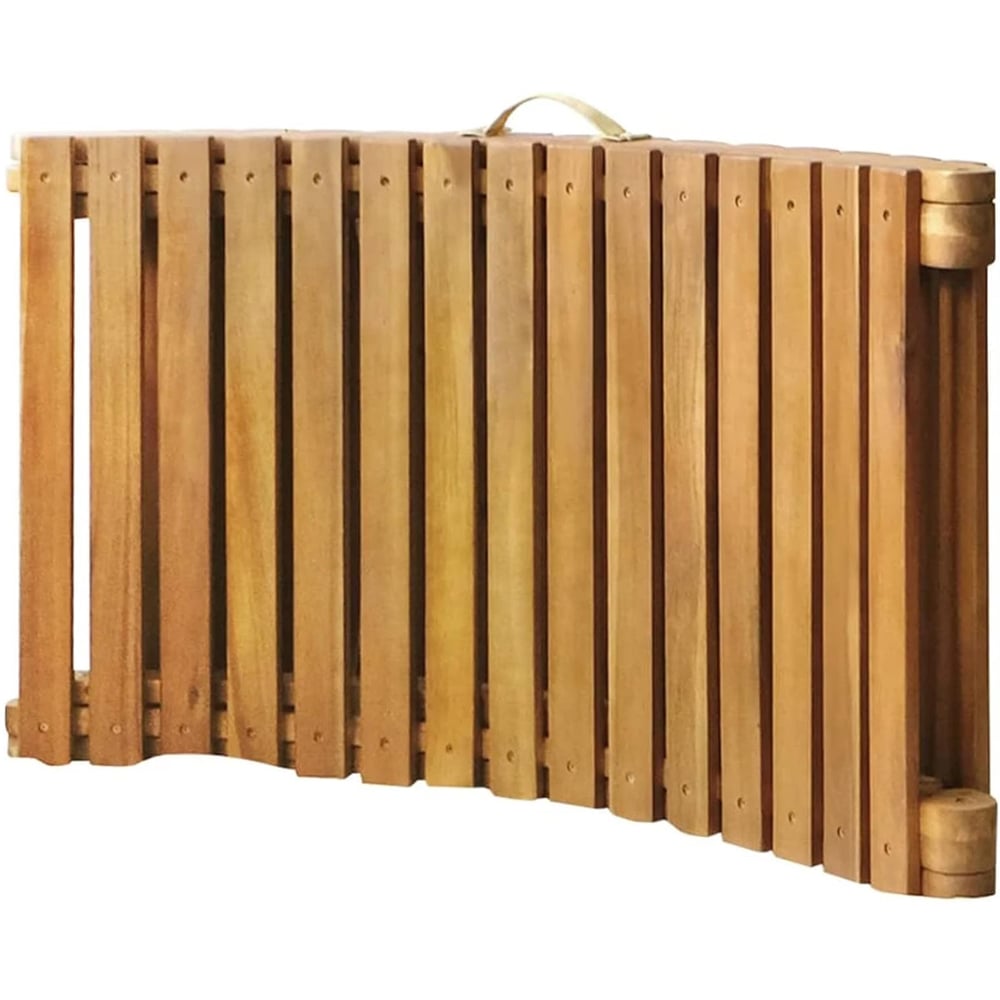 Garden Gear Morgan Set of 2 Acacia Sun Lounger with Grey Cushion Image 3