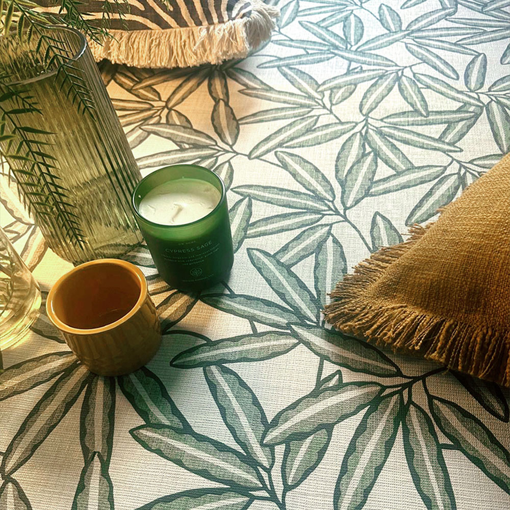 Belgravia Decor Grasscloth Leaf Sage Vinyl Wallpaper Image 4