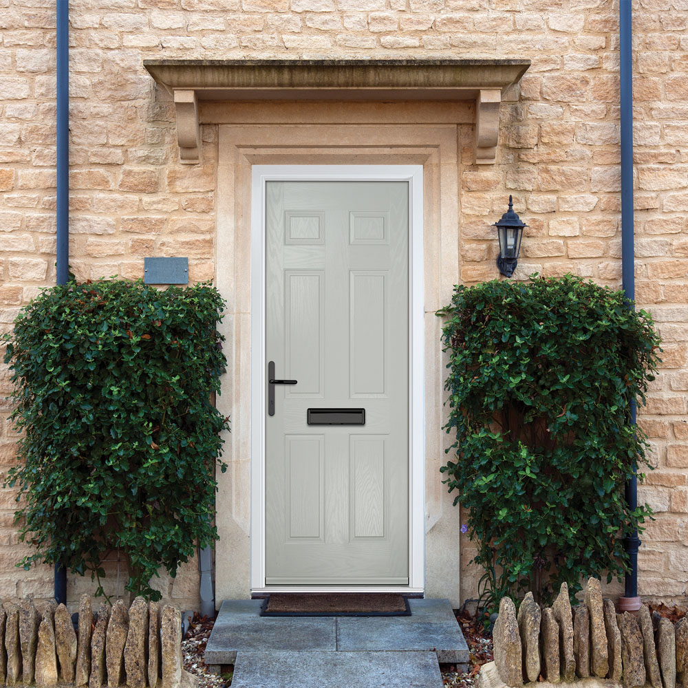 Crystal-Direct Muirfield Solid Agate Grey GRP None Glass Right Hand Open Front Door 2090 x 920mm Image 2