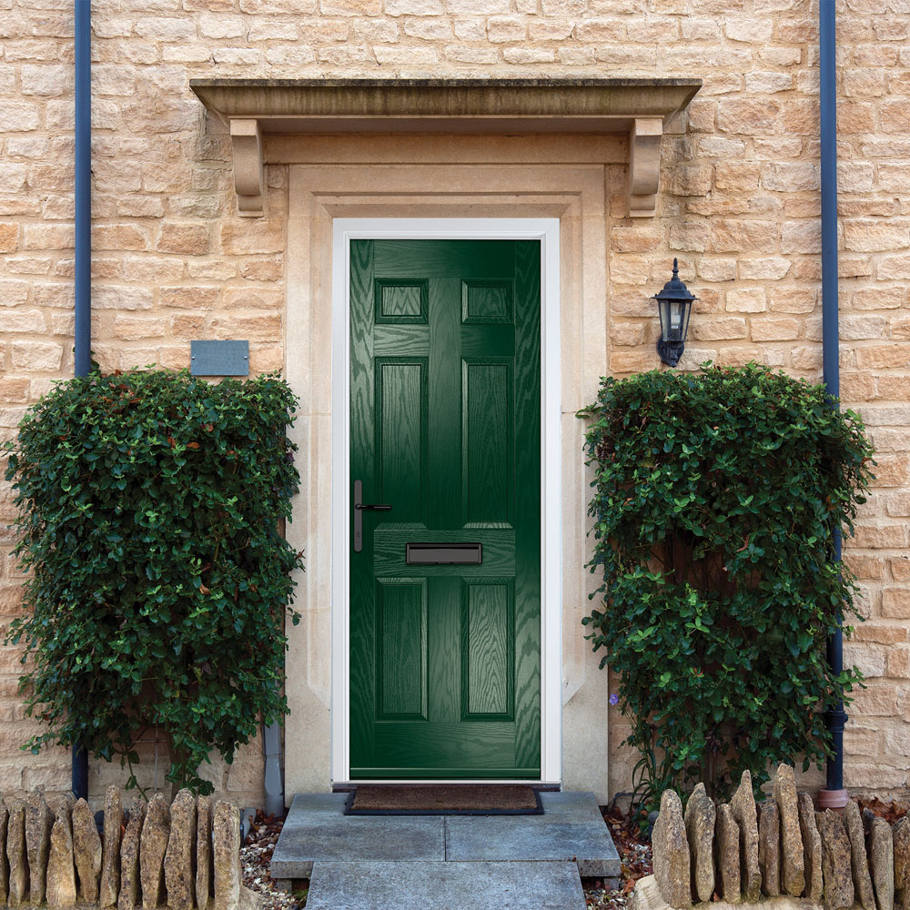 Crystal-Direct Muirfield Solid Green GRP Right Hand Open Front Door 2090 x 890mm Image 2
