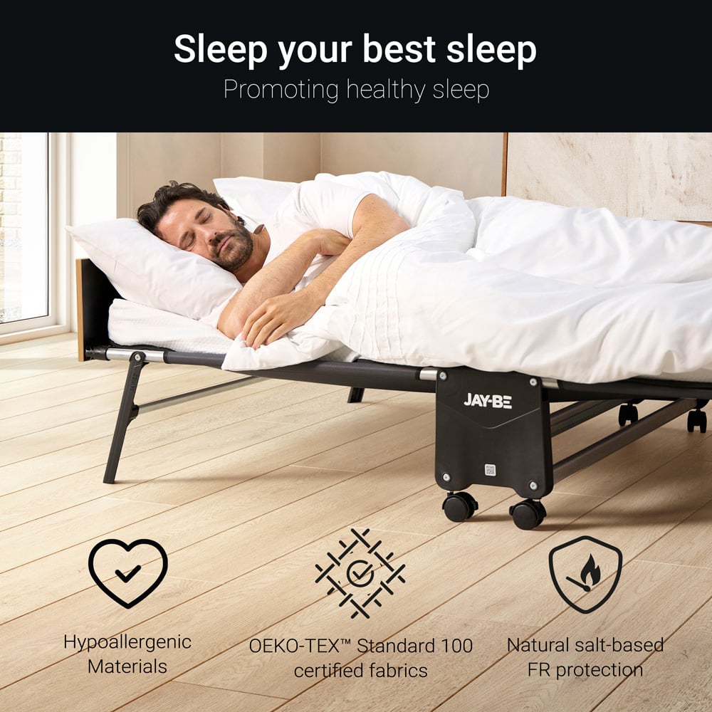 Jay-Be GP120 Small Double Grand Folding Bed with e-Pocket Tufted Mattress Image 6