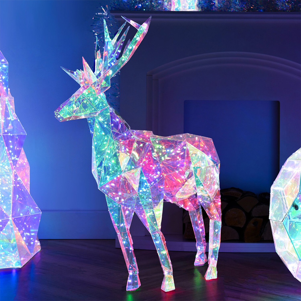 Crystal Effect LED Stag Image 1