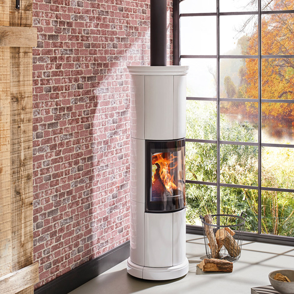 Galerie Industrial Effects Sand Burgundy Brick Wallpaper Image 4