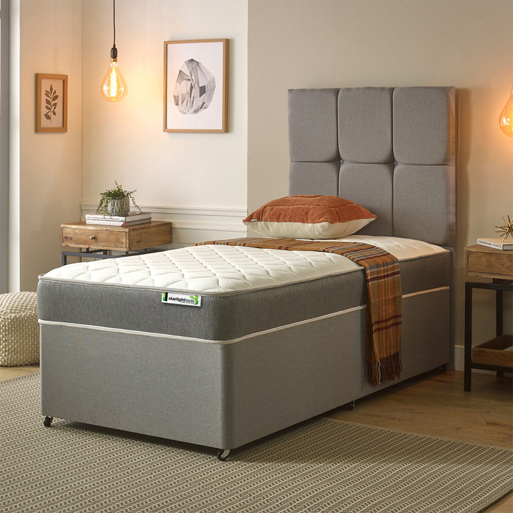 Starlight Beds Wellington European Double Grey Open Coil Memory Foam Spring Mattress Image 2