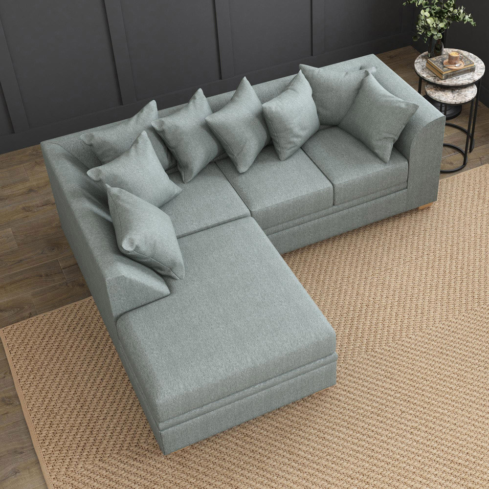 Modo 3 Seater Venice Granite Left Hand Scatter Back L-Shape Corner Sofa Image 7