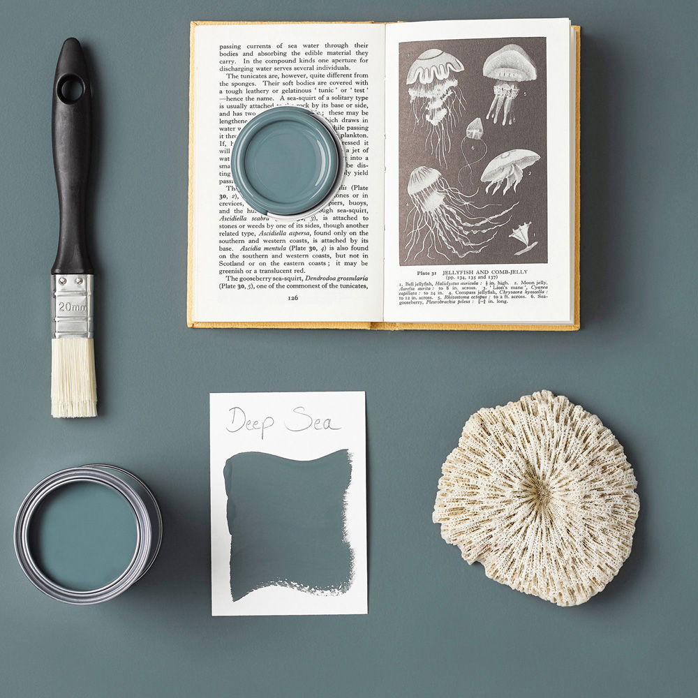 Rust-Oleum Kitchen Cupboard Deep Sea Washable Satin Paint 750ml Image 4