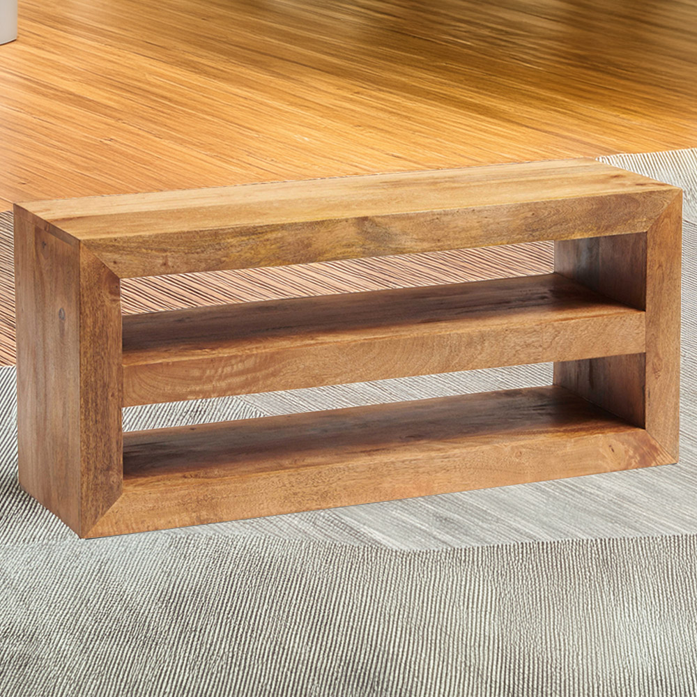 Brooklyn Napoli Toko 2 Shelf Light Mango Open Media Unit Image 1