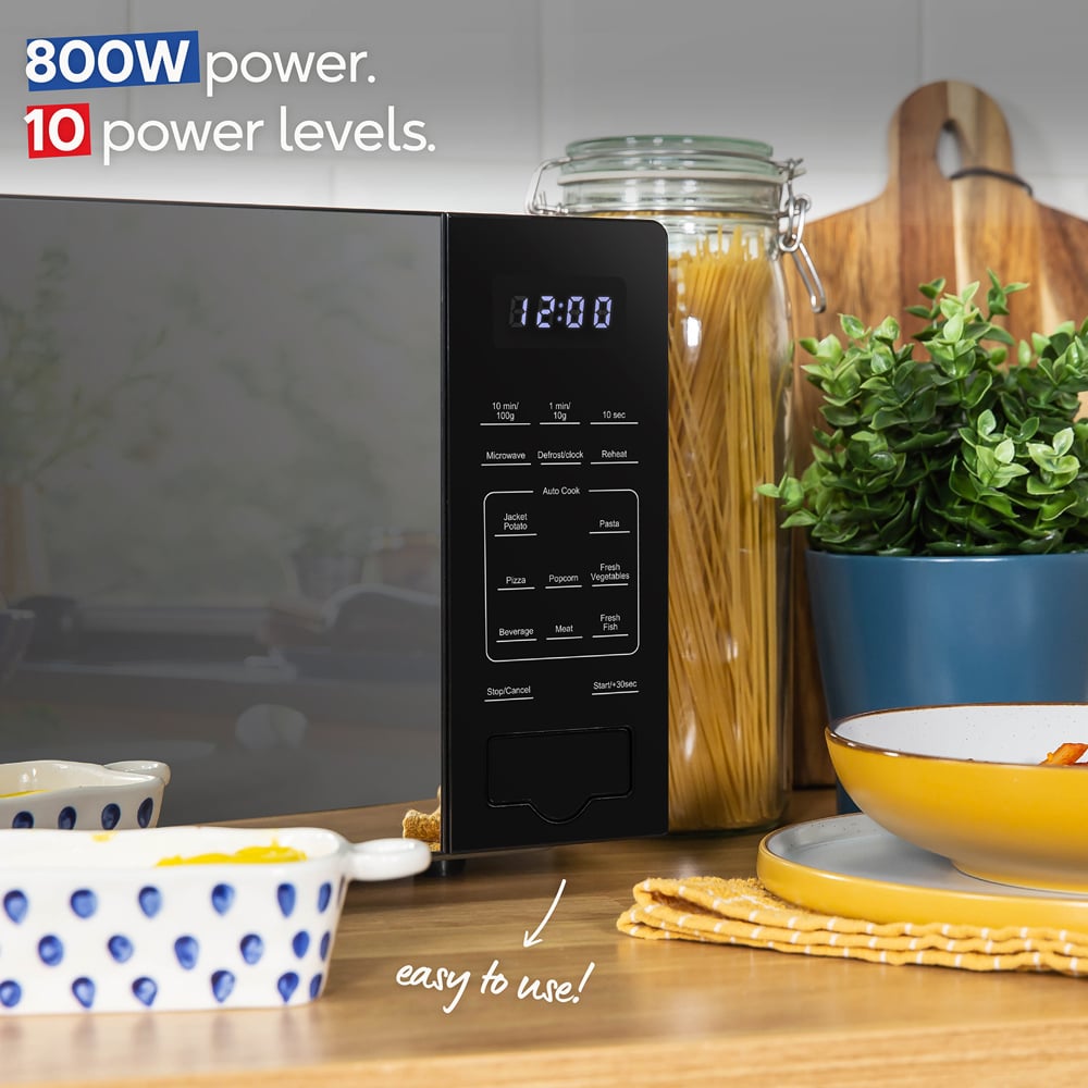 Russell Hobbs RHMT2005B Black 20L Compact Touch Control Digital Microwave 700W Image 6