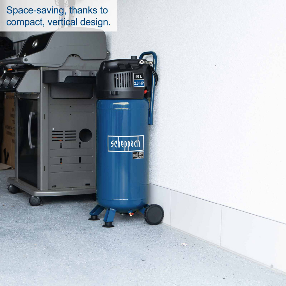 Scheppach HC51V 1500W Oil-Free Air Compressor 50L Image 7