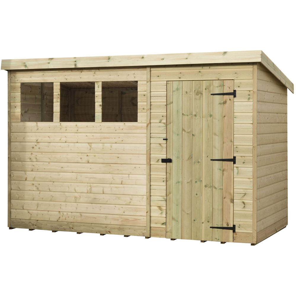 Empire Sheds 1500 10 x 6ft Tongue and Groove Pent Garden Shed Image 1