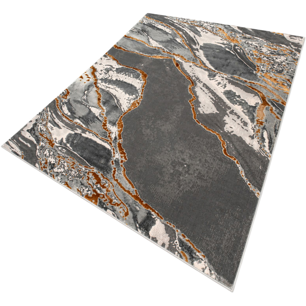 Smart Home Rugs Smart Living Parma Ochre Carved Rug 60 x 220cm | Homebase