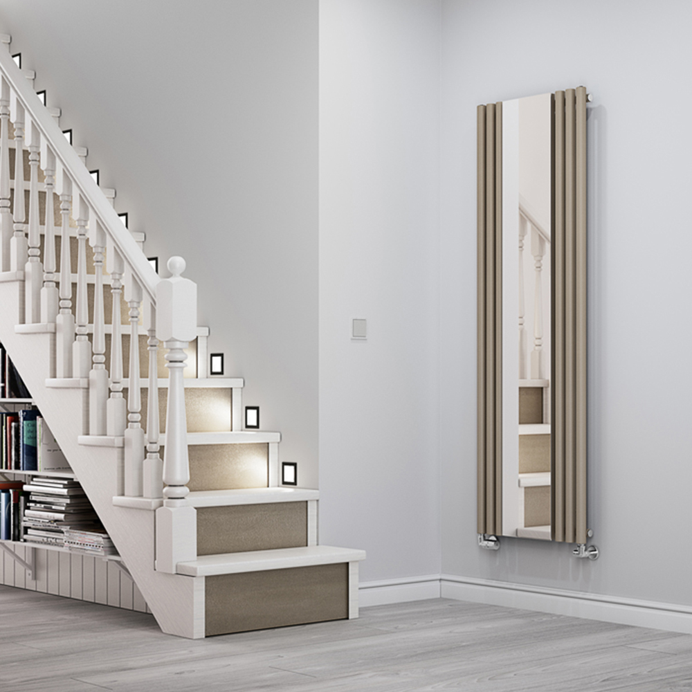 Terma Rolo Mirror 2854 BTU Quartz Mocha Radiator 1800 x 590mm Image 6