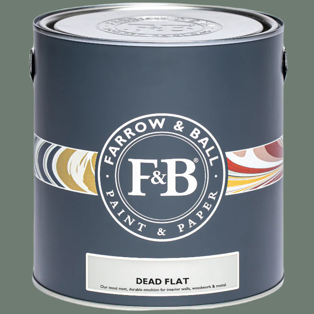 Farrow & Ball Dead Flat Green Smoke Matt Paint 2.5L Image 2