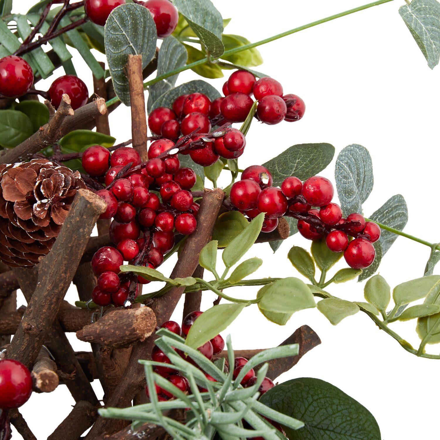 Red Berry Candle Holder - Green Image 4