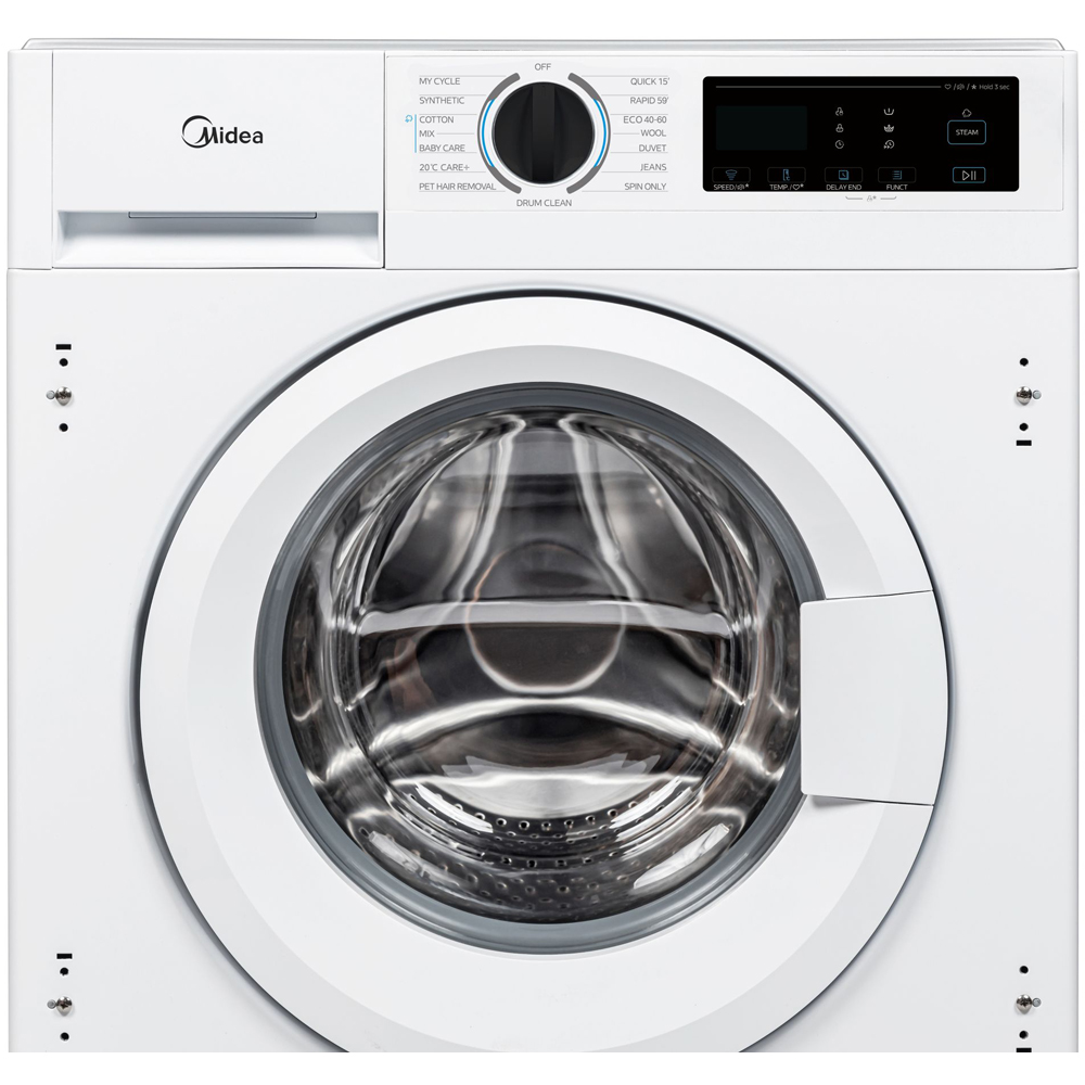 Midea MFA06D80BA10/W 8kg Wash 6kg Dry White Freestanding Washer Dryer Image 4