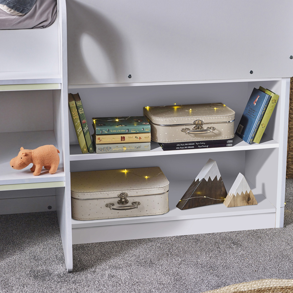 Julian Bowen Orpheus All White Mid Sleeper with Storage Image 5